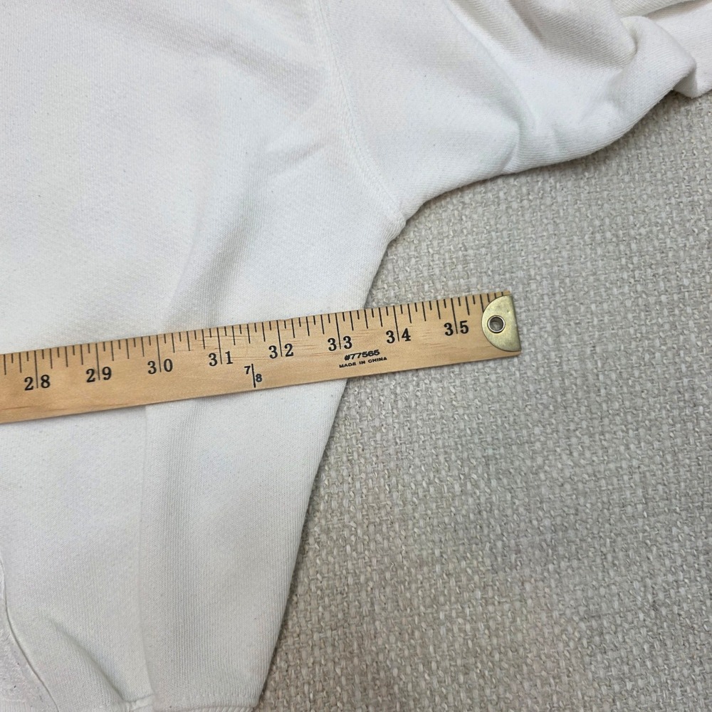 We The Free Free People White Oversized Batwing Sweatshirt Exposed Seams Small - Picture 5 of 10